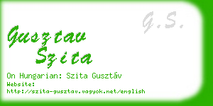 gusztav szita business card